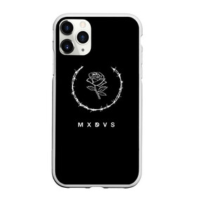 Чехол для iPhone 11 Pro матовый с принтом MXDVS в Курске, Силикон |  | +32 | 32 | logo | mxdvs | бренд | бренд mxdvs | бренловые картинки | лого | лого mxdvs | логотип | логотип mxdvs | мхдвс | прикольные картинки | роза | шипы