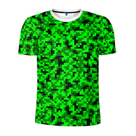 Мужская футболка 3D спортивная с принтом КАМУФЛЯЖ GREEN в Курске, 100% полиэстер с улучшенными характеристиками | приталенный силуэт, круглая горловина, широкие плечи, сужается к линии бедра | camouflage | армия | военная форма | военный | вооружение | вооруженные силы | защита | защитный цвет | зеленый | камуфляж | маскировка | салатовый | солдат | униформа | форма | хаки