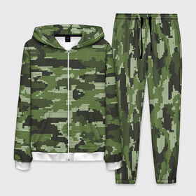Мужской костюм 3D с принтом ВЯЗАННЫЙ КАМУФЛЯЖ в Курске, 100% полиэстер | Манжеты и пояс оформлены тканевой резинкой, двухслойный капюшон со шнурком для регулировки, карманы спереди | camouflage | армия | военная форма | военный | вооружение | вооруженные силы | вязанный | защита | защитный цвет | зеленый | камуфляж | коричневый | маскировка | солдат | униформа | форма | хаки