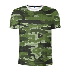 Мужская футболка 3D спортивная с принтом ВЯЗАННЫЙ КАМУФЛЯЖ в Курске, 100% полиэстер с улучшенными характеристиками | приталенный силуэт, круглая горловина, широкие плечи, сужается к линии бедра | camouflage | армия | военная форма | военный | вооружение | вооруженные силы | вязанный | защита | защитный цвет | зеленый | камуфляж | коричневый | маскировка | солдат | униформа | форма | хаки