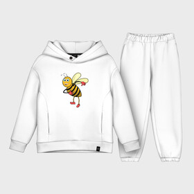 Детский костюм хлопок Oversize с принтом Пчела в Курске,  |  | Тематика изображения на принте: животные | картинки | крылья | лето | насекомое | прикольные | природа | пчела