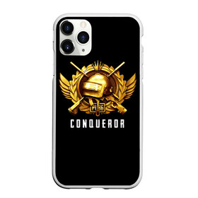 Чехол для iPhone 11 Pro матовый с принтом Завоеватель PUBG в Курске, Силикон |  | conqueror | esports | grandmaster | pubg | pubg mobile | завоеватель