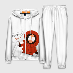 Мужской костюм 3D с принтом Kenny McCormick в Курске, 100% полиэстер | Манжеты и пояс оформлены тканевой резинкой, двухслойный капюшон со шнурком для регулировки, карманы спереди | south park | южный парк