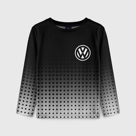 Детский лонгслив 3D с принтом Volkswagen в Курске, 100% полиэстер | длинные рукава, круглый вырез горловины, полуприлегающий силуэт
 | volkswagen | vw | vw значок | vw лого | vw марка | vw эмблема | wv | значок vw | значок фольксваген | лого автомобиля | лого вольцваген | логотип vw | фольксваген | фольцваген