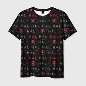 Мужская футболка 3D с принтом HAL 9000 в Курске, 100% полиэфир | прямой крой, круглый вырез горловины, длина до линии бедер | discovery one | eva pod | frank poole | hal 9000 | heywood floyd | space odyssey | stanley kubrick | vdgerir
