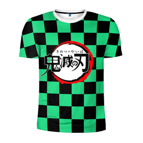 Мужская футболка 3D спортивная с принтом KIMETSU NO YAIBA в Курске, 100% полиэстер с улучшенными характеристиками | приталенный силуэт, круглая горловина, широкие плечи, сужается к линии бедра | demon slayer | kimetsu no yaiba | nezuko | shinobu | slayer | tanjiro | zenitsu | гию томиока | зенитцу | иноске хашибира | клинок рассекающий демонов | незуко | танджиро | шинобу кочо