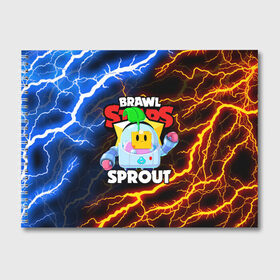 Альбом для рисования с принтом BRAWL STARS SPROUT в Курске, 100% бумага
 | матовая бумага, плотность 200 мг. | 8 bit | 8 бит | bibi | brawl stars | crow | el brown | leon | leon shark | max | mr.p | phoenix | sally leon | shark | sprout | stars | virus | werewolf | акула | биби | вирус | ворон | леон | оборотень | пингвин