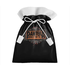 Подарочный 3D мешок с принтом PANTERA в Курске, 100% полиэстер | Размер: 29*39 см | Тематика изображения на принте: 1980 | 1990 | 80 | 80 е | 90 | cowboys | hell | metal | music | pantera | panther | retro | rock | метал | музыка | пантера | ретро | рок