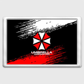 Магнит 45*70 с принтом Umbrella Corporation. в Курске, Пластик | Размер: 78*52 мм; Размер печати: 70*45 | resident evil | umbrella corporation | амбрелла | амбрелла корпорейшн | вирус | вымышленная военная и фармацевтическая корпорация | игра | умбрелла