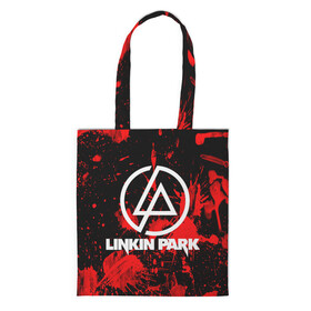 Шоппер 3D с принтом Linkin Park в Курске, 100% полиэстер | Плотность: 200 г/м2; Размер: 34×35 см; Высота лямок: 30 см | chester bennington | linkin park | rock | группа | линкин парк | логотип | музыка | рок | рок н ролл | честер беннингтон | эмблема