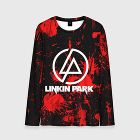 Мужской лонгслив 3D с принтом Linkin Park в Курске, 100% полиэстер | длинные рукава, круглый вырез горловины, полуприлегающий силуэт | chester bennington | linkin park | rock | группа | линкин парк | логотип | музыка | рок | рок н ролл | честер беннингтон | эмблема