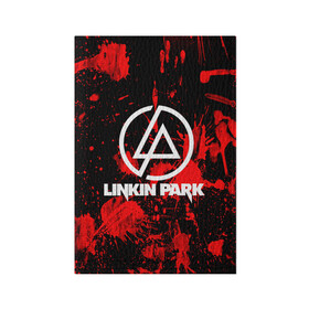 Обложка для паспорта матовая кожа с принтом Linkin Park в Курске, натуральная матовая кожа | размер 19,3 х 13,7 см; прозрачные пластиковые крепления | Тематика изображения на принте: chester bennington | linkin park | rock | группа | линкин парк | логотип | музыка | рок | рок н ролл | честер беннингтон | эмблема