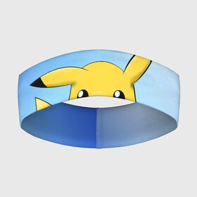 Повязка на голову 3D с принтом Пикачу в Курске,  |  | pikachu | pokemon | аниме | зверек | мультик | мультфильм | пика | пикачу | покемон | покемоны