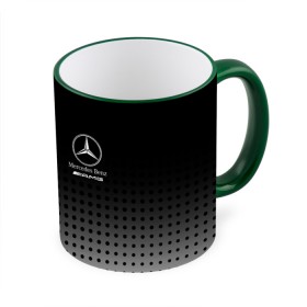 Кружка с принтом Mercedes-Benz в Курске, керамика | ёмкость 330 мл | amg | mercedes | mercedes значок | mercedes лого | mercedes марка | амг | бенц | лого автомобиля | логотип мерседес | мерин | мерс | мерседес | мерседес бенз | мерседес лого | мерседес эмблема