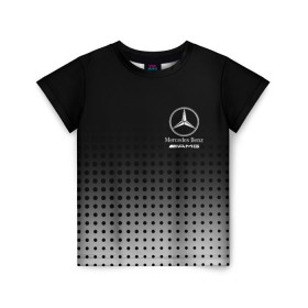 Детская футболка 3D с принтом Mercedes-Benz в Курске, 100% гипоаллергенный полиэфир | прямой крой, круглый вырез горловины, длина до линии бедер, чуть спущенное плечо, ткань немного тянется | Тематика изображения на принте: amg | mercedes | mercedes значок | mercedes лого | mercedes марка | амг | бенц | лого автомобиля | логотип мерседес | мерин | мерс | мерседес | мерседес бенз | мерседес лого | мерседес эмблема