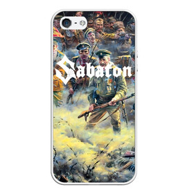 Чехол для iPhone 5/5S матовый с принтом Sabaton в Курске, Силикон | Область печати: задняя сторона чехла, без боковых панелей | battle metal | sabaton | военная тематика | военные песни | война | история войны | классика | музыка | патриотизм | рок | рок группа | сабатон | солдаты | шведская хэви пауэр метал группа