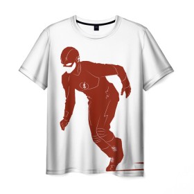 Мужская футболка 3D с принтом The Flash в Курске, 100% полиэфир | прямой крой, круглый вырез горловины, длина до линии бедер | Тематика изображения на принте: barry allen | the flash | vdzabma | барри аллен | флэш