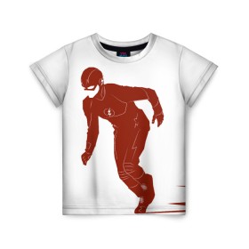 Детская футболка 3D с принтом The Flash в Курске, 100% гипоаллергенный полиэфир | прямой крой, круглый вырез горловины, длина до линии бедер, чуть спущенное плечо, ткань немного тянется | barry allen | the flash | vdzabma | барри аллен | флэш