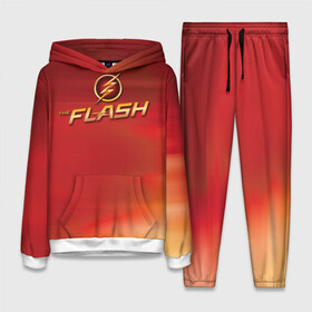 Женский костюм 3D (с толстовкой) с принтом The Flash Logo Pattern в Курске,  |  | the flash | vdzabma | флэш