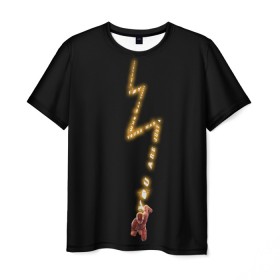 Мужская футболка 3D с принтом The Flash в Курске, 100% полиэфир | прямой крой, круглый вырез горловины, длина до линии бедер | barry allen | the flash | vdzabma | барри аллен | флэш