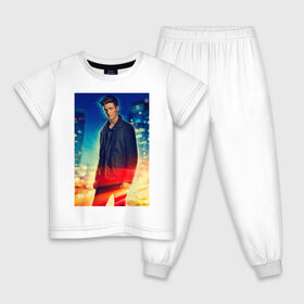 Детская пижама хлопок с принтом The Flash в Курске, 100% хлопок |  брюки и футболка прямого кроя, без карманов, на брюках мягкая резинка на поясе и по низу штанин
 | barry allen | the flash | vdzabma | барри аллен | флэш