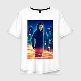 Мужская футболка хлопок Oversize с принтом Cisco Ramon в Курске, 100% хлопок | свободный крой, круглый ворот, “спинка” длиннее передней части | cisco ramon | the flash | vdzabma | флэш | циско рамон