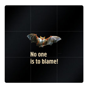 Магнитный плакат 3Х3 с принтом Никто не виноват! в Курске, Полимерный материал с магнитным слоем | 9 деталей размером 9*9 см | bat | covid 19 | flight | night | pandemic | virus | wings | вирус | коронавирус | крылья | летучая мышь | ночь | полет | эпидемия