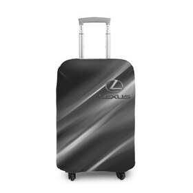 Чехол для чемодана 3D с принтом LEXUS в Курске, 86% полиэфир, 14% спандекс | двустороннее нанесение принта, прорези для ручек и колес | auto | lexus | sport | авто | автомобиль | автомобильные | бренд | лексус | марка | машины | спорт