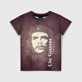 Детская футболка 3D с принтом Че Гевара в Курске, 100% гипоаллергенный полиэфир | прямой крой, круглый вырез горловины, длина до линии бедер, чуть спущенное плечо, ткань немного тянется | che guevara | исторические личности | революция | че гевара