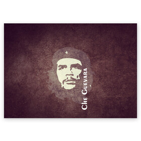 Поздравительная открытка с принтом Че Гевара в Курске, 100% бумага | плотность бумаги 280 г/м2, матовая, на обратной стороне линовка и место для марки
 | Тематика изображения на принте: che guevara | исторические личности | революция | че гевара