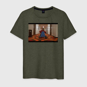 Мужская футболка хлопок с принтом The Shining в Курске, 100% хлопок | прямой крой, круглый вырез горловины, длина до линии бедер, слегка спущенное плечо. | the shining | vdosadir | сияние | стэнли кубрик