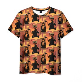 Мужская футболка 3D с принтом The Shining 237 Pattern в Курске, 100% полиэфир | прямой крой, круглый вырез горловины, длина до линии бедер | 