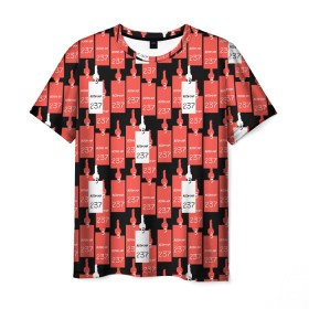 Мужская футболка 3D с принтом Room 237 Pattern в Курске, 100% полиэфир | прямой крой, круглый вырез горловины, длина до линии бедер | Тематика изображения на принте: the shining | vdosadir | сияние | стэнли кубрик