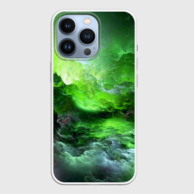 Чехол для iPhone 13 Pro с принтом GREEN SPACE | ЗЕЛЁНЫЙ КОСМОС в Курске,  |  | colors | galaxy | paints | space | star
nebula | texture | абстракция | брызги | вселенная | галактика | звезда | звезды | космический | краски | планеты | текстуры