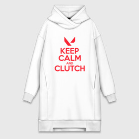 Платье-худи хлопок с принтом KEEP CALM CLUTCH в Курске,  |  | breach | cs go | cypher | jett | league of legends | legends of runeterra | lol | omen | overwatch | phoenix | riot | riot games | sage | sona | sova | valorant | viper | валорант | кс го | лига легенд | лол