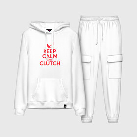 Женский костюм хлопок (с толстовкой) с принтом KEEP CALM CLUTCH в Курске,  |  | breach | cs go | cypher | jett | league of legends | legends of runeterra | lol | omen | overwatch | phoenix | riot | riot games | sage | sona | sova | valorant | viper | валорант | кс го | лига легенд | лол