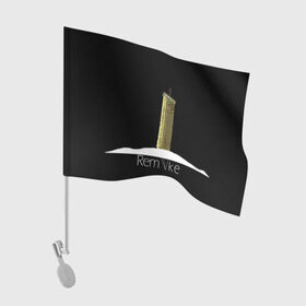 Флаг для автомобиля с принтом FF7 в Курске, 100% полиэстер | Размер: 30*21 см | арт | лого | меч | минимализм | финальная фантазия