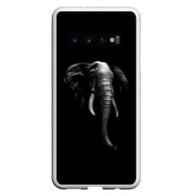 Чехол для Samsung Galaxy S10 с принтом Слон в Курске, Силикон | Область печати: задняя сторона чехла, без боковых панелей | Тематика изображения на принте: арт | животные | звери | слон | слоны