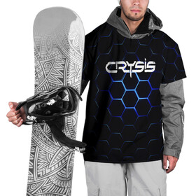 Накидка на куртку 3D с принтом CRYSIS в Курске, 100% полиэстер |  | action | crysis | cryteck | броня | кризис | шутер