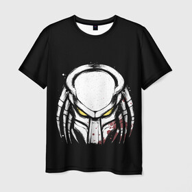 Мужская футболка 3D с принтом Predator в Курске, 100% полиэфир | прямой крой, круглый вырез горловины, длина до линии бедер | alien | arnold | dutch | grounds | horror | hunting | predator | schwarzenegger | арнольд | голландец | датч | инопланетянин | ужасы | хищник | чужой | шварценеггер