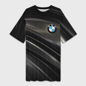 Платье-футболка 3D с принтом BMW в Курске,  |  | bmw | bmw motorsport | bmw performance | carbon | m | m power | motorsport | performance | sport | бмв | карбон | моторспорт | спорт