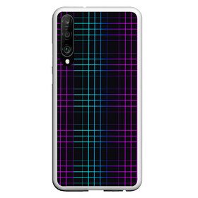 Чехол для Honor P30 с принтом Neon cell в Курске, Силикон | Область печати: задняя сторона чехла, без боковых панелей | геометрия | градиент | квадраты | клетка | клетчатый | линии | неоновый | полосы | популярный | разноцветный | решетка | сетка | текстура | фиолетовый | шотландка | яркий