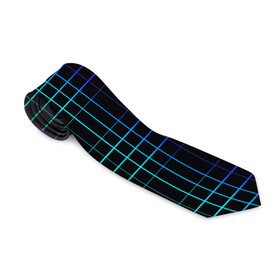 Галстук 3D с принтом Neon cell в Курске, 100% полиэстер | Длина 148 см; Плотность 150-180 г/м2 | геометрия | градиент | квадраты | клетка | клетчатый | линии | неоновый | полосы | популярный | разноцветный | решетка | сетка | текстура | фиолетовый | шотландка | яркий