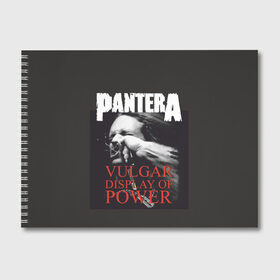 Альбом для рисования с принтом PANTERA VULGAR OF POWER в Курске, 100% бумага
 | матовая бумага, плотность 200 мг. | pantera vulgar display of power | rock | вульгарный альбом | музыка | пантера | рок группа