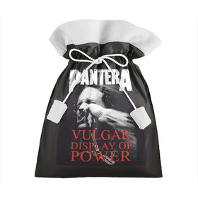 Подарочный 3D мешок с принтом PANTERA VULGAR OF POWER в Курске, 100% полиэстер | Размер: 29*39 см | Тематика изображения на принте: pantera vulgar display of power | rock | вульгарный альбом | музыка | пантера | рок группа