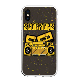 Чехол для iPhone XS Max матовый с принтом Scorpions в Курске, Силикон | Область печати: задняя сторона чехла, без боковых панелей | klaus meine | live in munich | return to forever | rock music | scorpions | you like | клаус майне | маттиас ябс | рудольф шенкер | скорпионз