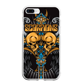 Чехол для iPhone 7Plus/8 Plus матовый с принтом Scorpions в Курске, Силикон | Область печати: задняя сторона чехла, без боковых панелей | klaus meine | live in munich | return to forever | rock music | scorpions | you like | клаус майне | маттиас ябс | рудольф шенкер | скорпионз