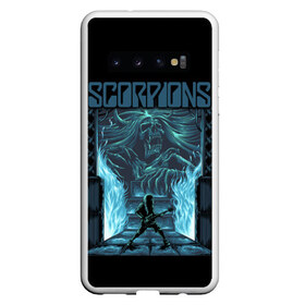 Чехол для Samsung Galaxy S10 с принтом Scorpions в Курске, Силикон | Область печати: задняя сторона чехла, без боковых панелей | klaus meine | live in munich | return to forever | rock music | scorpions | you like | клаус майне | маттиас ябс | рудольф шенкер | скорпионз