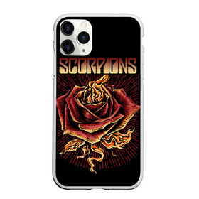 Чехол для iPhone 11 Pro Max матовый с принтом Scorpions в Курске, Силикон |  | Тематика изображения на принте: klaus meine | live in munich | return to forever | rock music | scorpions | you like | клаус майне | маттиас ябс | рудольф шенкер | скорпионз