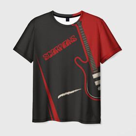Мужская футболка 3D с принтом Scorpions в Курске, 100% полиэфир | прямой крой, круглый вырез горловины, длина до линии бедер | klaus meine | live in munich | return to forever | rock music | scorpions | you like | клаус майне | маттиас ябс | рудольф шенкер | скорпионз